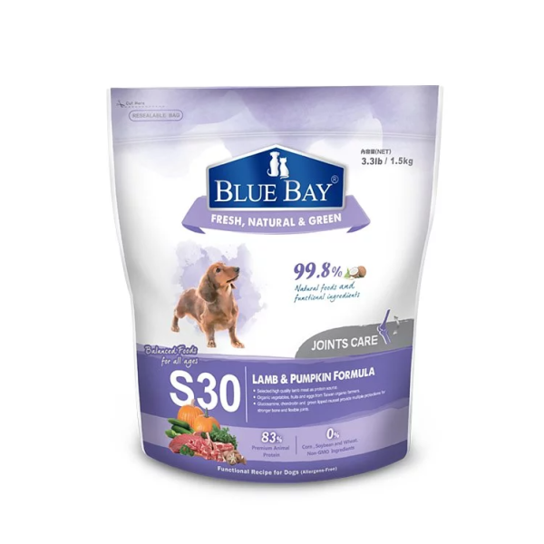 Blue Bay 倍力S30(羊肉+南瓜)關節保健低敏配方犬糧 